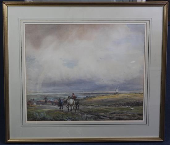 Claude Hayes (1852-1922) The Rainbow, 19.5 x 23.5in.